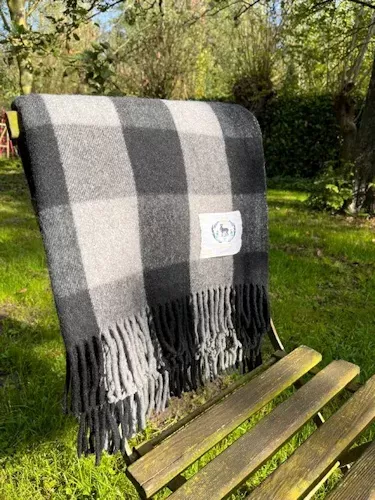 Plaid, Northumberland, gemaakt van gerecycled wol