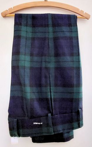 Tartan Trouser, BlackWatch, 38, Poly_Visc
